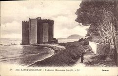 CPA Ile Saint Saint Honorat L'Ancien Monastere fortifie