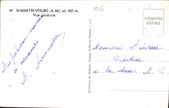 CPM St Martin Vesubie Vue Generale