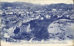 VINTAGE POSTCARD Cannes View Taken of Suquet