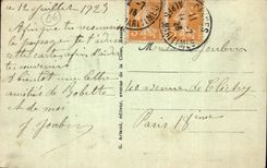 VINTAGE POSTCARD Cannes View Taken of Suquet