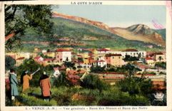 CPA Vence Vue Generale Baou des Blancs et Baou des Noirs