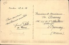 CPA Menton Vue Prise de Garavan