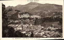 POSTAL de la VENDIMIA Menton el valle de los hoteles de Borrigo