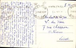 CPA Menton Les Hotels Vallee du Borrigo