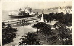 CPA Nice Jardins Albert 1er et le Palais de la Jetee
