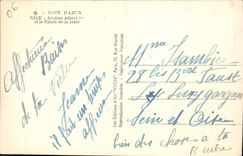 VINTAGE POSTCARD Nice Gardens Albert 1st and the Palate of the Pier