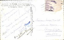 POSTAL MODERNA La Turbie visión panorámica el cabo Martin y Bordighera