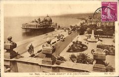 CPA Nice Le Jardin Albert 1er et la Jetee Promenade