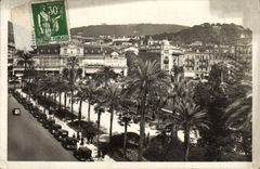 VINTAGE POSTCARD Nice the casino and the gardens Albert 1st