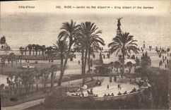 CPA Nice Jardin du Roi Albert 1er