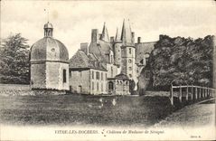 VINTAGE POSTCARD Pane the Rocks Castle of Madam de Sevrgne