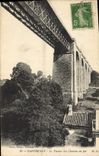 VINTAGE POSTCARD Parthenay the Viaduct of the Railroad
