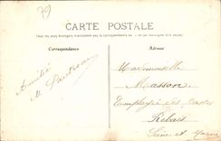 VINTAGE POSTCARD Parthenay Places Kiosque flag