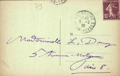 VINTAGE POSTCARD Bressuire View of the Castle