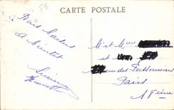 VINTAGE POSTCARD Clamecy Perthuis de Laforet Grand outfall Fishes sinning