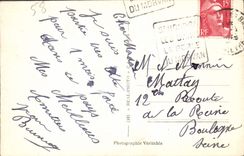 VINTAGE POSTCARD St Honors the Park Les Bains