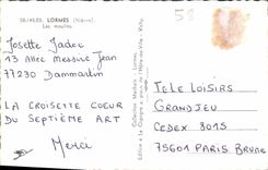 VINTAGE POSTCARD Lormes Moulins