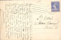 Bordes de Nevers de la POSTAL de la VENDIMIA del cuadro total Loire