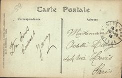 POSTAL Nevers de la VENDIMIA que el paladar ducal lleva a las armas de los duques