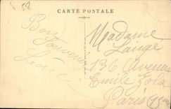 VINTAGE POSTCARD Verneuil Patronage Old woman house Street of Canon