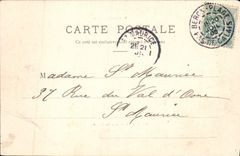 VINTAGE POSTCARD Berck Beach villas on the beach Mariaud School