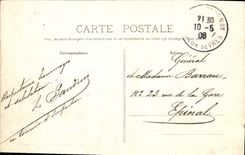 VINTAGE POSTCARD Parthenay View Taken of the New Bridge