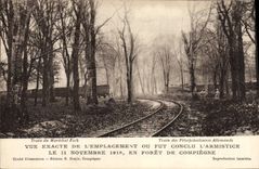 Taladro de la POSTAL de la VENDIMIA del armisticio de Compiegne Militaria