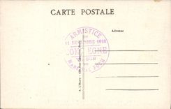 CPA Foret de Compiegne Interieur du wagon du Marechal Foch Militaria