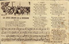 VINTAGE POSTCARD Merry Children Of Burgundy