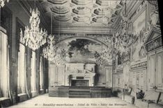 CPA Neuilly sur Seine Hotel de Ville Salle des Mariages
