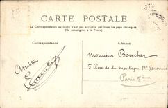 POSTAL Treport de la VENDIMIA el puerto y los barcos de los embarcaderos