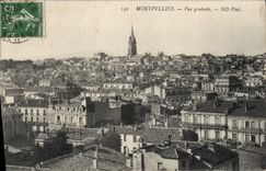 VINTAGE POSTCARD Montpellier View