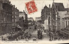 CPA Lyon Place des Cordeliers Eglise St Bonaventure 