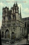 CPA Amiens La Cathedrale avec la Fleche