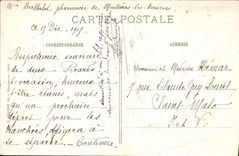 VINTAGE POSTCARD Cathedral of Amiens Guaranteed against the Militaria bombardments