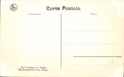 VINTAGE POSTCARD Worship of the Magi presentation to the Temple Bruges Holy Hospital Jean