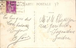 VINTAGE POSTCARD Nemours edges of Loing the old castle