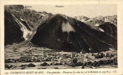 CPA Chamonix Mont Blanc Vue Generale Planpraz et le Brevent