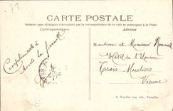 VINTAGE POSTCARD Abbey of Royal Port ruins of the Pillars and the tube of the pulpit