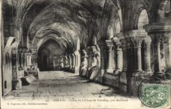 CPA Cote d'Or Cloitre de l'Abbaye de Fontenay Pres Montbard