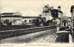 CPA Vue du Presbytere et de l'Eglise D'Ars