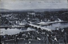 CPA Joigny Vue prise de l'Eglise Saint Jean