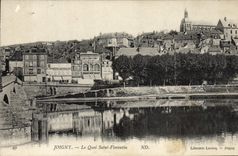 CPA Joigny Le Quai Saint Florentin