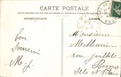 VINTAGE POSTCARD Interior Lyon of the Cathedral Jean Saint the great nave