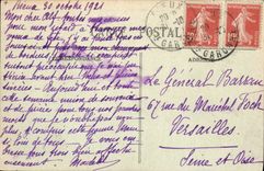 VINTAGE POSTCARD Rieux the Town of Rieux sits of Eveche