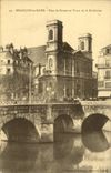 VINTAGE POSTCARD Besacon les Bains Bridge of Leaf and Tours of the Madeleine