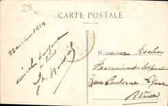 VINTAGE POSTCARD Besacon Ruins of the Castle and Strong of Montfaucon