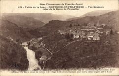VINTAGE POSTCARD Vallee of Rents Mouthier High Pierre View taken of the road of Pontarlier