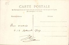 VINTAGE POSTCARD Besancon View taken of Bregille