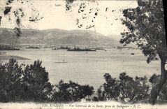 CPA Toulon Vue Generale de la Rade Prise de Balaguier Bateaux